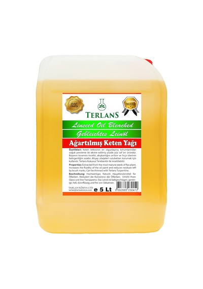 Terlans Keten Yağı Ahşap Koruyucu Resim Yağı 5 L