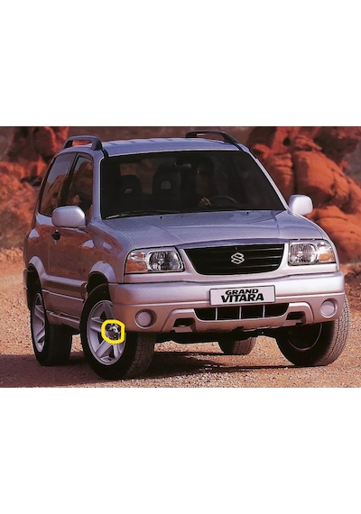 Suzuki Grand Vitara 1998-2006 Jant Göbeği Siyah 4 Adet