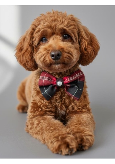 Aristokrat Ekose Silver Köpek Papyonu Tasma Yılbaşı