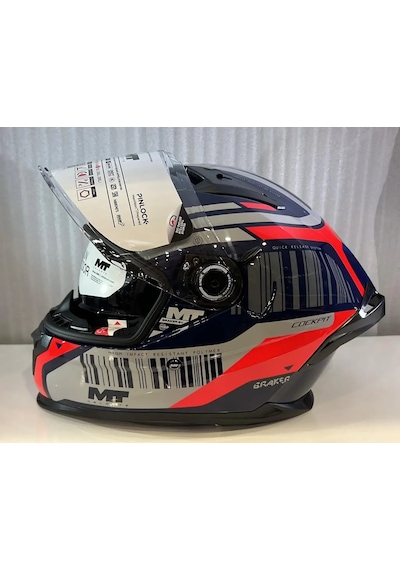 Kask Mt Braker Sv Cockpit C5 Parlak Mavi Çok Renkli