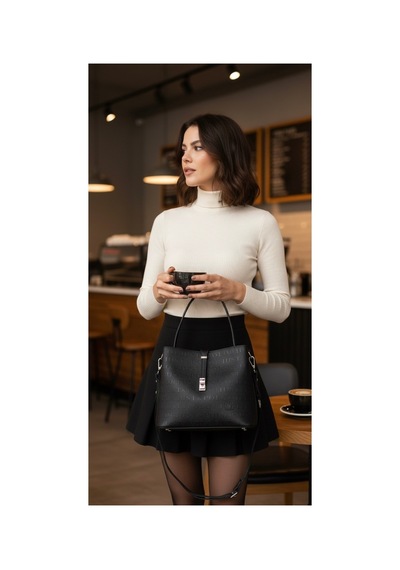 Just Polo Orijinal Kadın Ters Kilit Çıtçıt Kapama Arkası Cepli El Çantası 21x23cm Kum