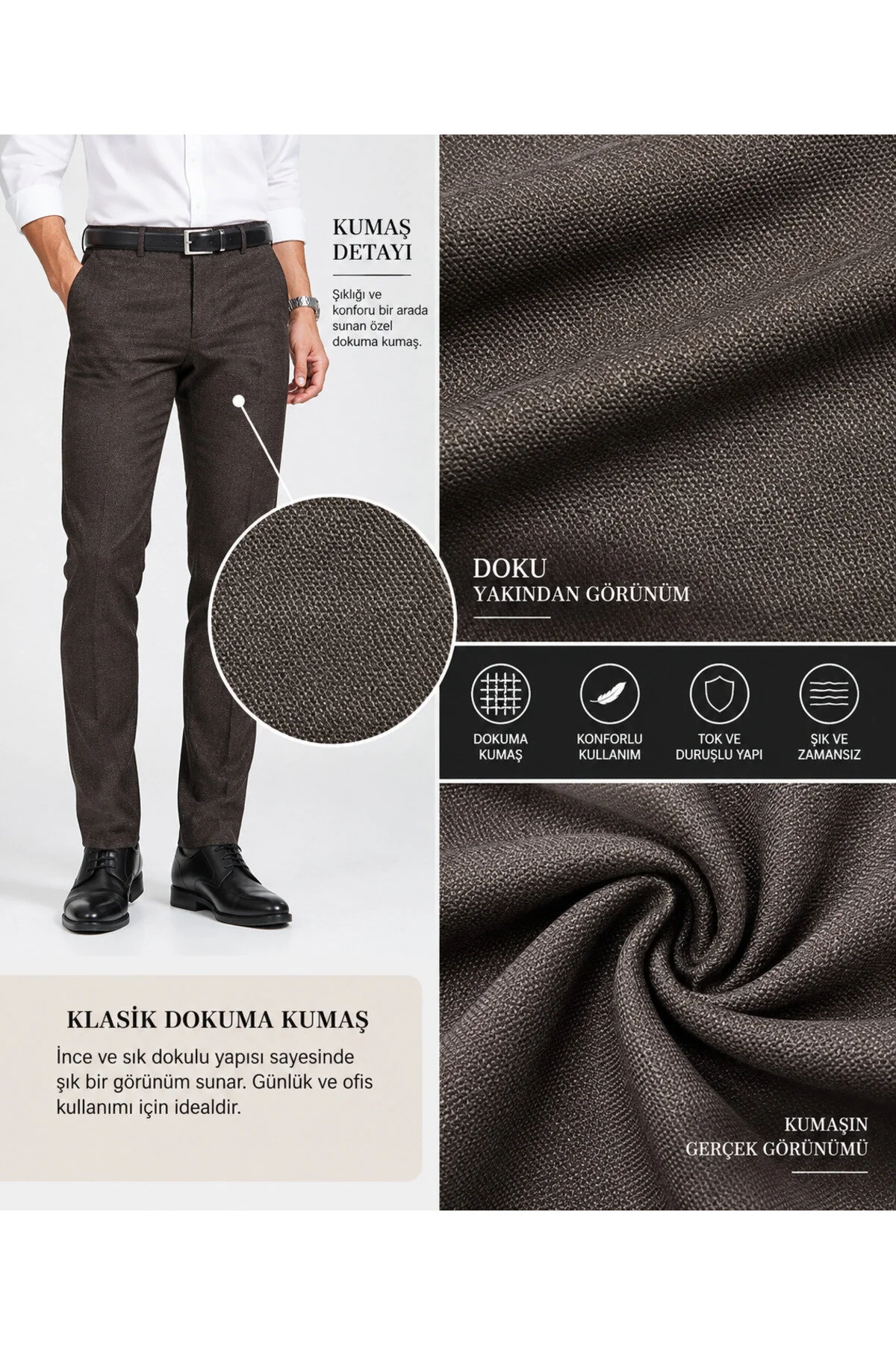 Neco Giyim Erkek Klasik Kışlık Kalın Regular Fit Rahat Kesim Keten Pantolon Şık Günlük Ve İş Pantolonu Koyu Kahverengi Neco Giyim Erkek Klasik Kışlık Kalın Regular Fit Rahat Kesim Keten Pantolon Şık Günlük Ve İş Pantolonu Koyu Kahverengi