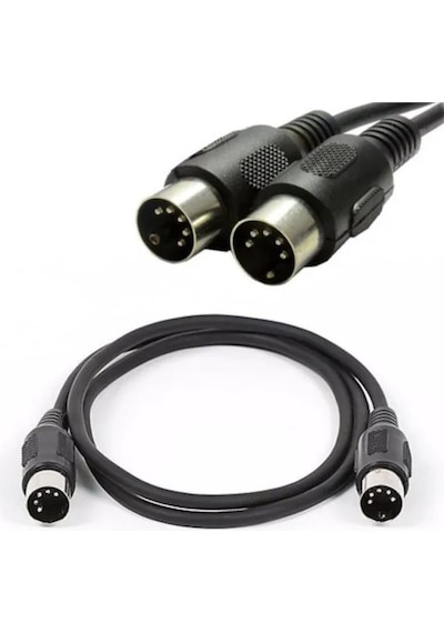midi uzatma kablosu 5 pin erkek erkek midi kablo