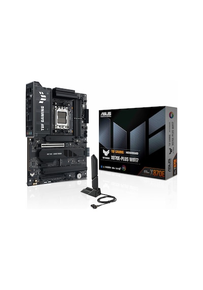 Asus Tuf Gaming X870e-plus Wifi7 Ddr5 8000mhz Oc M.2 Hdmı/usb-c Pcıe 5.0 Am5 Atx Anakart