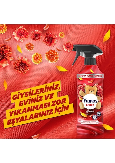 Yumoş Sprey Yıkaması Zor Eşyalar için Amber 450 ML