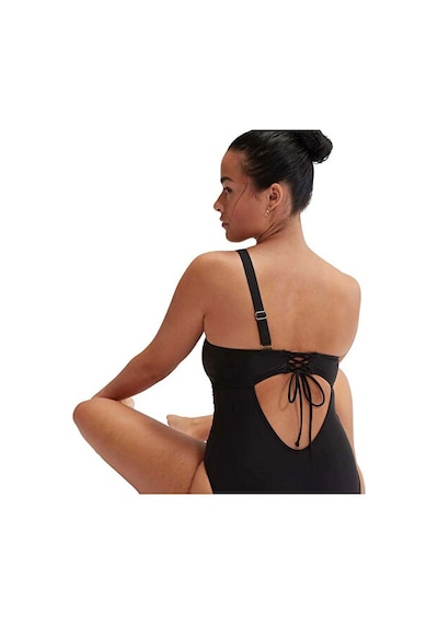 Speedo Spdscu Asymtrc 1pc Af Blk Kadın Yüzücü Mayosu 8-0036990001 Siyah