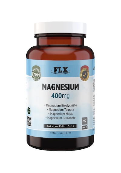 Magnezyum Elementleri Complex 400 Mg Bisglisinat Malat Taurat Glukonat 90 Tablet