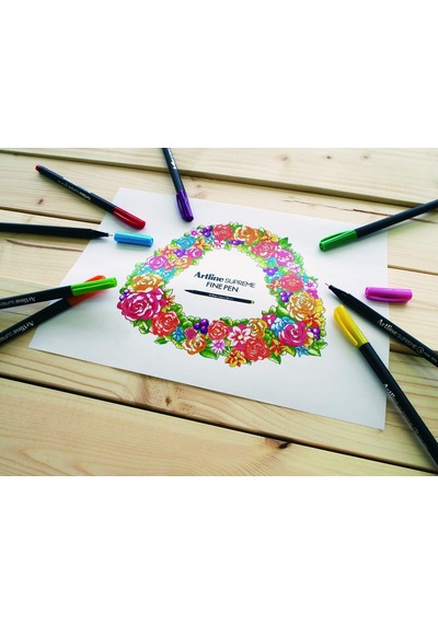 Supreme Fine Keçe Uçlu Kalem Uç:0,4 Mm, Pastel Turuncu