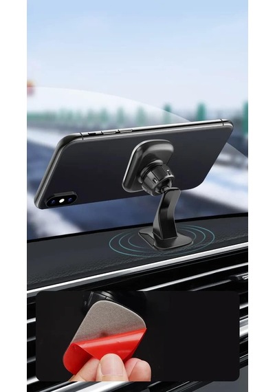 Paste Type Privity Serisi Mıknatıslı Araç İçi Telefon Tutucu Vantuzlu Magnet 360 Derece Telefon Tutucu Ugl 2 Mixed