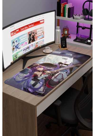 Chevreuse Genshin Impact Anime Gacha V1 - 90x40 Xxl Gaming Mouse Pad Fare Altlığı