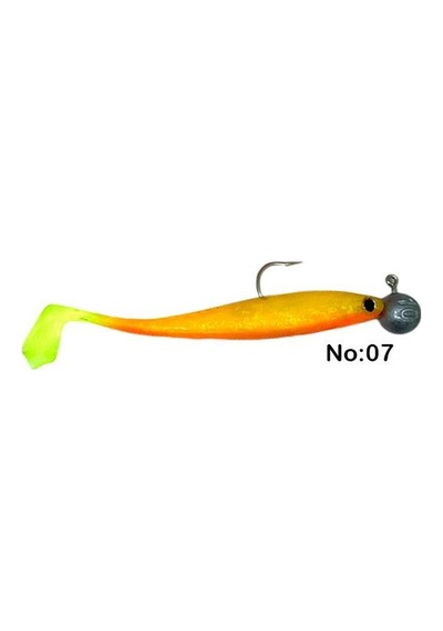 Captain Dagi Duck Shad 9cm +jig Head 17gr Modifiyeli Hazır Silikon Yapay Yem