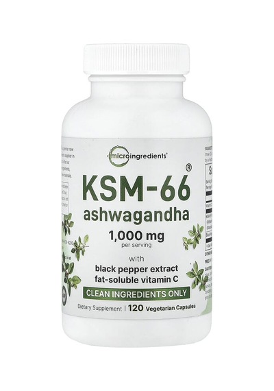 Micro Ingredients, Ksm-66 As-hw-aga-ndha, 120 Vegetarian Capsules