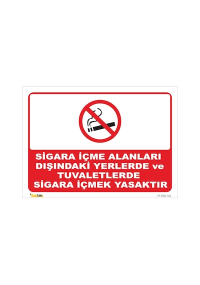 Sigara Içme Alanın Dışında Sigara Içme - Isg Levhası