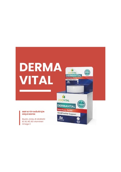 Dermavital 60 Tablet Evcil Hayvan Deri Ve Tüy Desteği