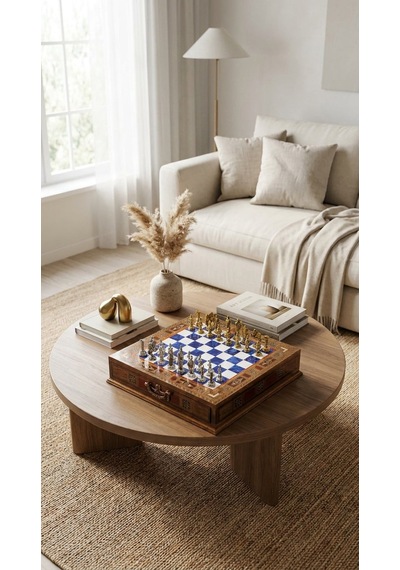 Roma Azure - Chess Set