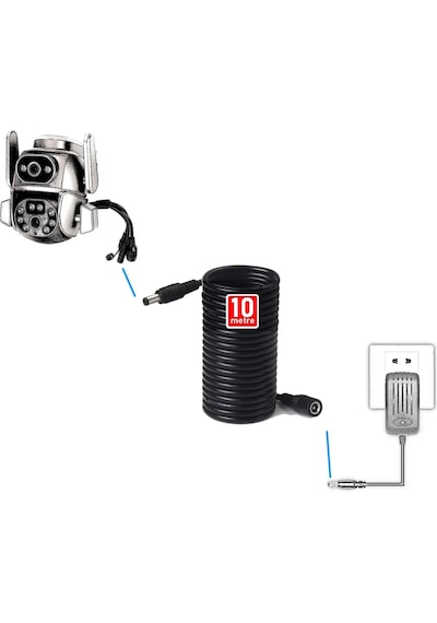 Concord Power Uzatma Kablosu 10 Metre Awg23 Erkek/dişi
