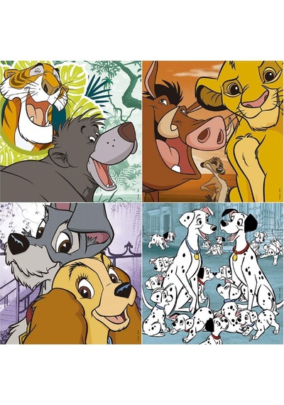 Educa Disney Animals 12+16+20+25 Parça Yapboz Seti