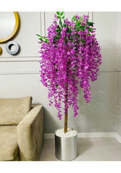 Rüzgar Yapay Çiçekçilik 180 Cm Akasya Ağacı Mor