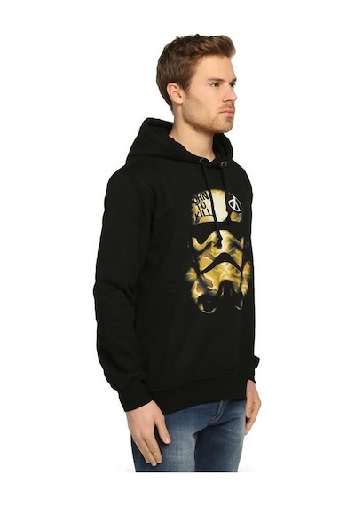 Bant Giyim - Star Wars Trooper Siyah Kapşonlu Erkek Sweatshirt Bant Giyim - Star Wars Trooper Siyah Kapşonlu Erkek Sweatshirt