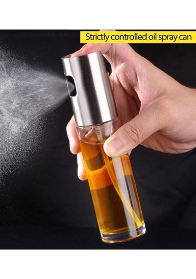 2 Adet Cam Şişe Spray Yağdanlık Sprey Yağlık Sirkelik 100 Ml Altın Diğer