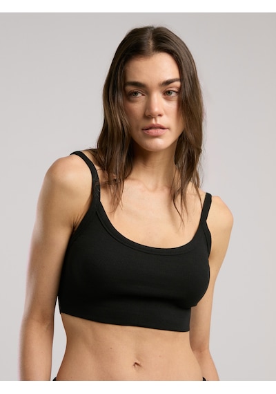 Everlast Ever Relaxed Rib Siyah Kadın Atlet Büstiyer Siyah