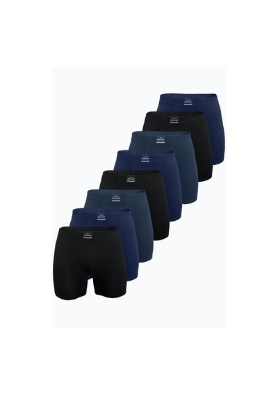 Malabadi Erkek Lacivert Siyah Füme 8 Li Premium Collection Modal Uzun Boxer 8m250 Lacivert-siyah-füme