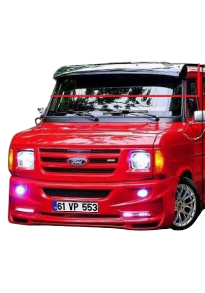 Ford Transit Eski Kasa Mika Şapka Parlak Siyah