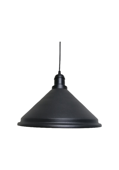 Riolight Retro Siyah Içi Beyaz Tekli Metal Sarkıt Çap: 33Cm (538289274)