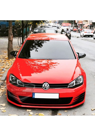 ŞüsCarOto Vw Golf 7 7.5 2012-2020 Batman Yarasa Ayna Kapağı Piano Black ABS Plastik (00)