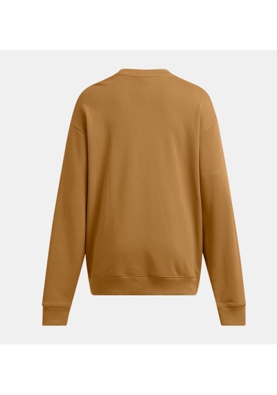 Under Armour - Kadın Ua Project Rock Heavyweight Bisiklet Yaka Tools Sweatshirt 1386444-707 Yellow Ochre Black