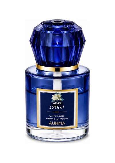 Auhma Af-13 120ml Şarjlı Ultrasonik Araç Koku Difüzörü Mavi Ambiyans Işıklı Blue Tea Esans Aroma Yayıcı