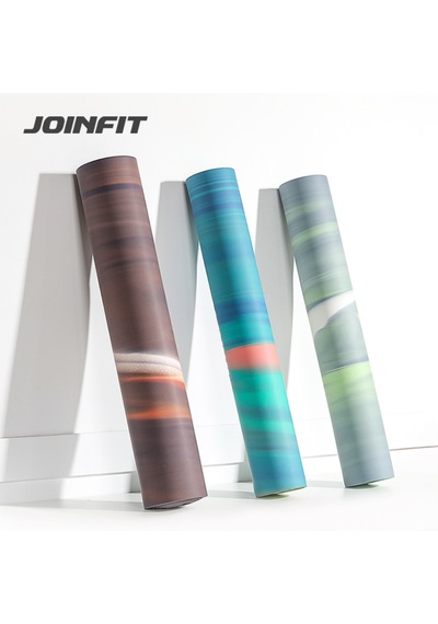 Joinfit Profesyonel Kauçuk Yoga Matı Desenli 4,5 Mm Kahverengi