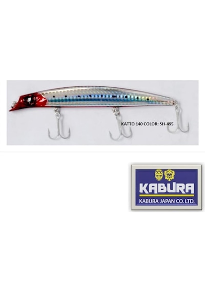 Kabura Katto 140Mm 18.5G Floating Dalar: 0.8-1.0M Sahte Balık