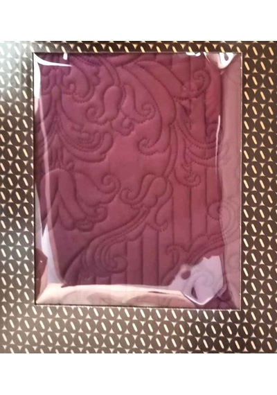 Yatak Örtüsü Flaır Mürdüm Çift Kişilik Kutu