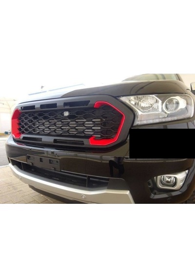 Ford Ranger T8 Ön Panjur Seti 2018 Ve Üzeri Ledli Mustang  Logolu