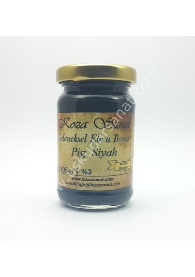 Koza Ezilmiş Ebru Boyası 105Cc Pigment Siyah
