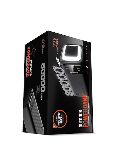 Powerway Pd80 80.000mah 22.5w Pd & Qc 3.0 Hızlı Şarj Destekli Dijital Göstergeli Powerbank