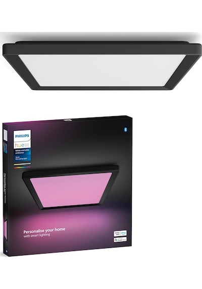 Philips Hue Tento Wca 40x40cm Slim Tavan Lambası, Siyah 929003846701 X000d Çok Renkli