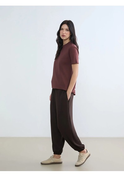 Lc Waikiki Kahverengi Soft Touch Kadın Jogger Eşofman Altı