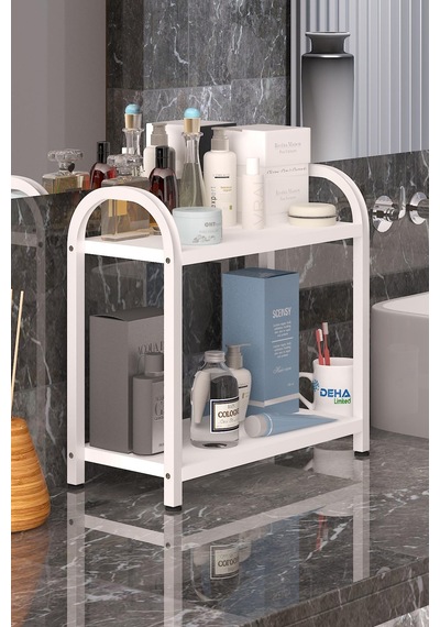 Banyo-mutfak Toparlayıcı Düzenleyici Organizer 2 Katlı Geniş Metal Beyaz Bambu Tezgah Üstü Raf Beyaz Banyo-mutfak Toparlayıcı Düzenleyici Organizer 2 Katlı Geniş Metal Beyaz Bambu Tezgah Üstü Raf Beyaz