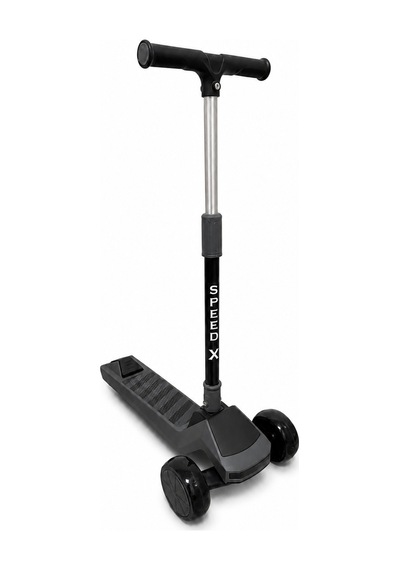 Antrasit Işıklı Müzikli Speedx Road Scooter Wx-818 3 Tekerlekli Çocuk Scooterı Geniş Dokulu Taban
