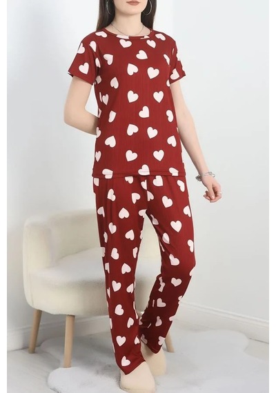 Seka Store Seka Alt Üst Aynı Pegasus Pijama Takımı Bordokalpli - 50419.1048. Çok Renkli Seka Store Seka Alt Üst Aynı Pegasus Pijama Takımı Bordokalpli - 50419.1048. Çok Renkli