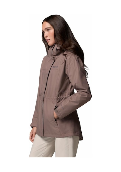 Columbia Hikebound Iı Long Kadın Yağmurluk-9138 Kahverengi