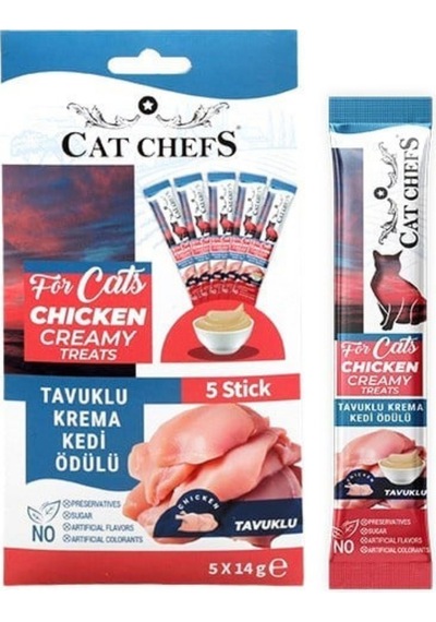 Tavuk Ve Kremalı Kedi Ödül Maması 14 Gr X 5 Adet