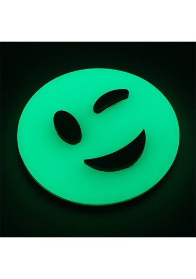 Emoji , Fosforlu Emojiler ( Karanlıkta Parlar ) Duvar Süsü 6,5 Cm (396171113)