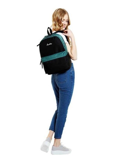 Kaukko Sırt Çantası Basic Colors Siyah-petrol K1412 Diğer