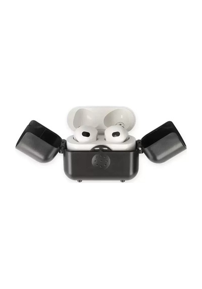 Newface Apple Airpods uyumlu3 3.nesil Basmalı Kılıf - Siyah Çok Renkli