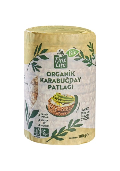 Fine Life Bio Karabuğday Patlağı 100 G Glutensiz, Vegan, Yüksek Protein 5'li Avantaj Paketi - Tarı