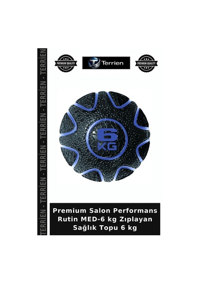 Premium Salon Performans Rutin Med-6 Kg Zıplayan Sağlık Topu 6 Kg