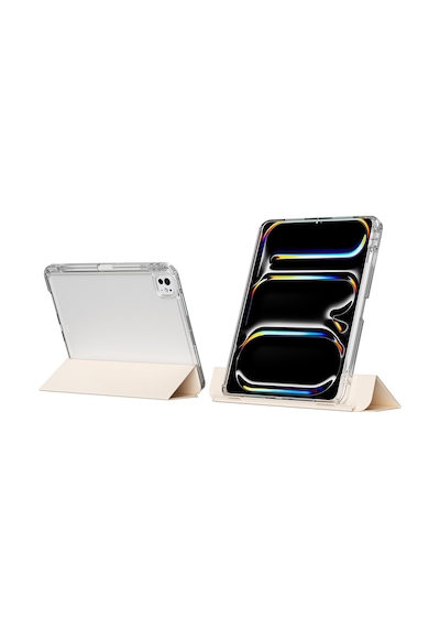 Apple Uyumlu iPad  Air 13 2024 Kılıf Magnetik Ayrılabilen Airbagli Sliding Tablet Kılıfı Arka Kapak